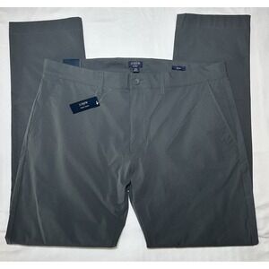 J Crew Mens Slim Tech Chino Pants 36x32 Gray Flex Stretch Performance AA712 NWT